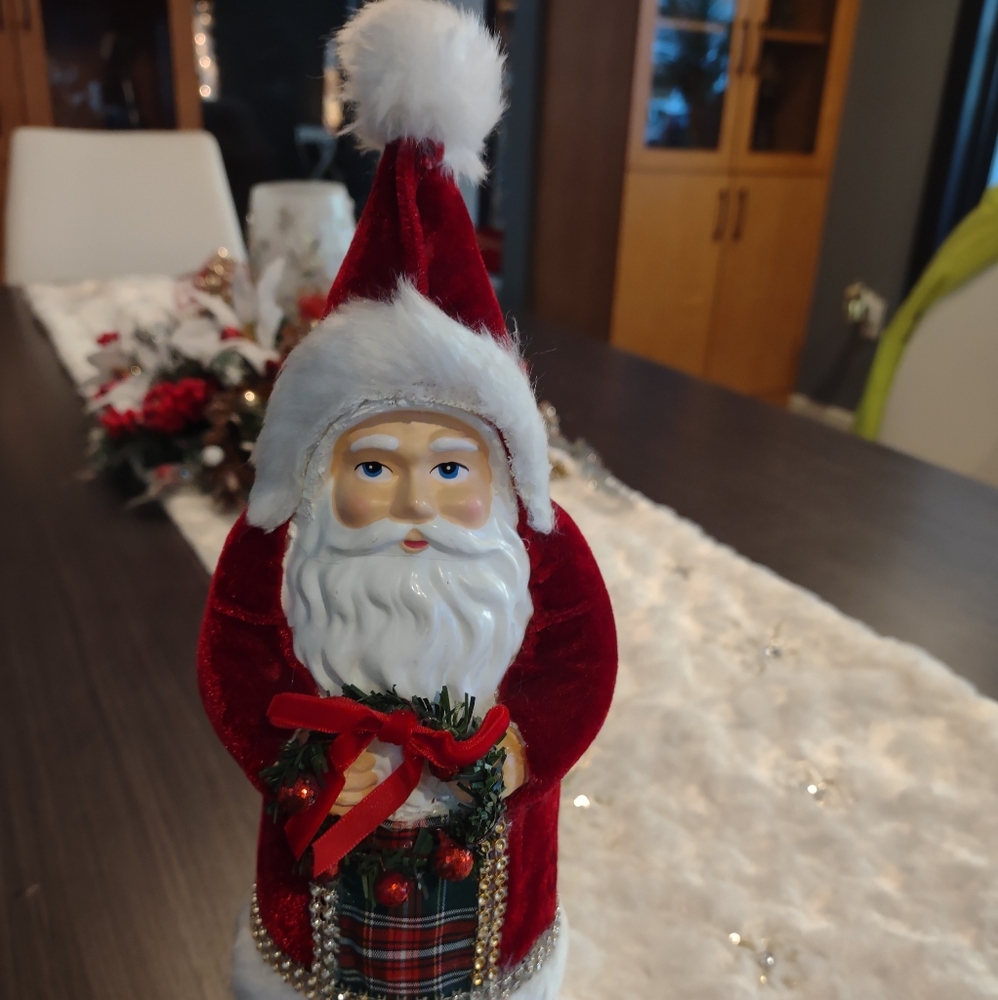 Porcelain Standing Santa